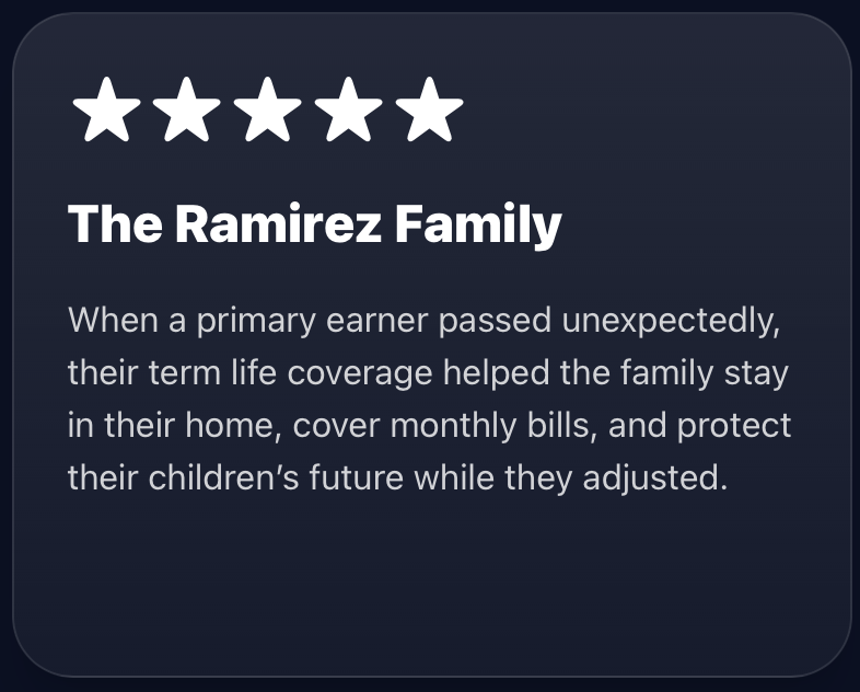 TERM LIFE INSURANCE